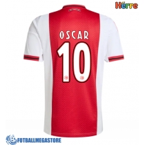 Fotballdrakt Herre Ajax Oscar Gloukh #10 Hjemmedrakt 2025-26 Kortermet